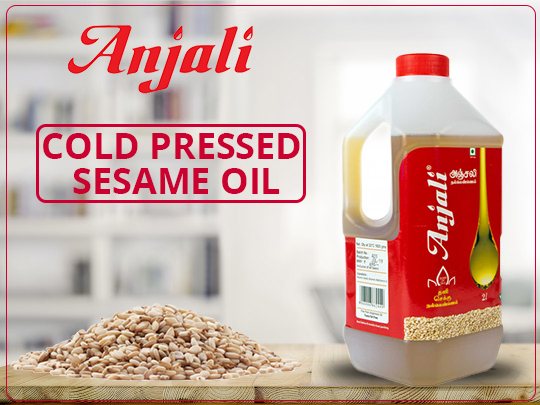 Cold pressed sesame oil for cooking