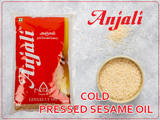 Cold pressed sesame oil for cooking